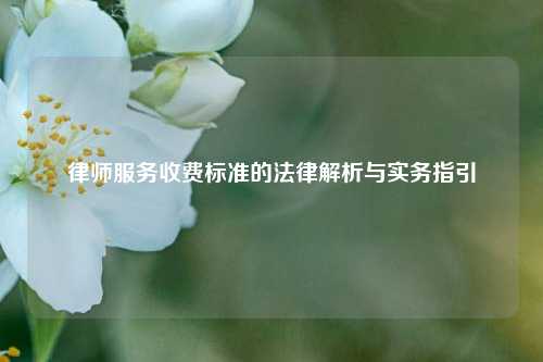 律师服务收费标准的法律解析与实务指引